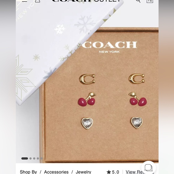 🎁COACH EARINGS GIBT SET 🎁 - Picture 1 of 7